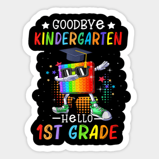 Goodbye Kindergarten Hello 1st Grade Popping It Sticker